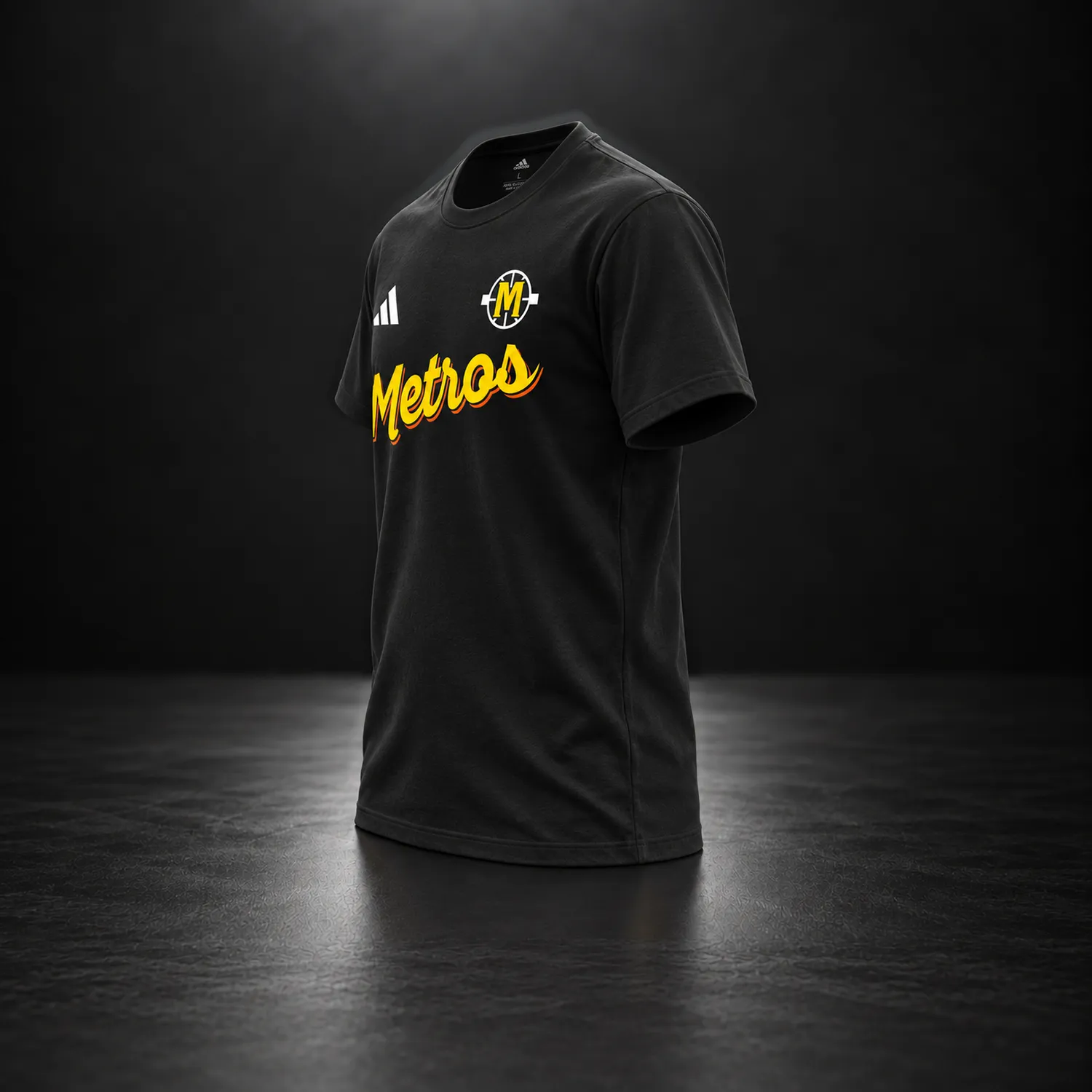 T-shirt METROS Signature — Noir – Image 2