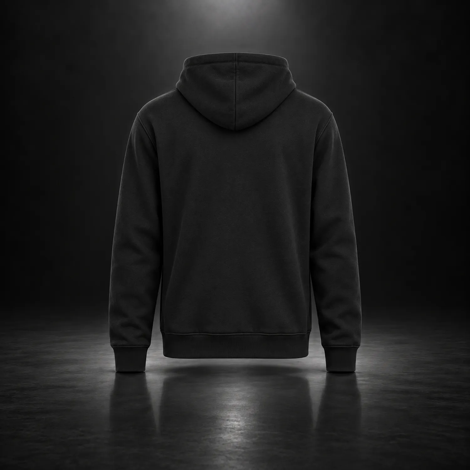 Sweat à capuche METROS Signature — Noir – Image 3