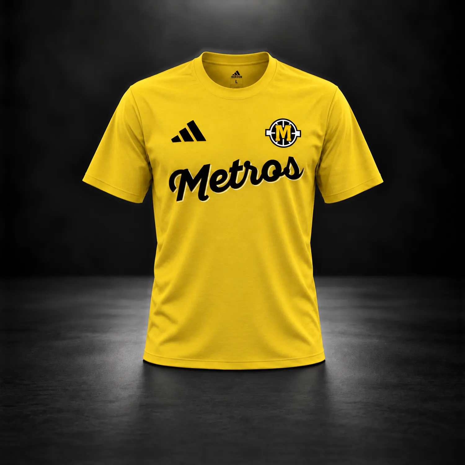 T-shirt METROS Signature — Jaune