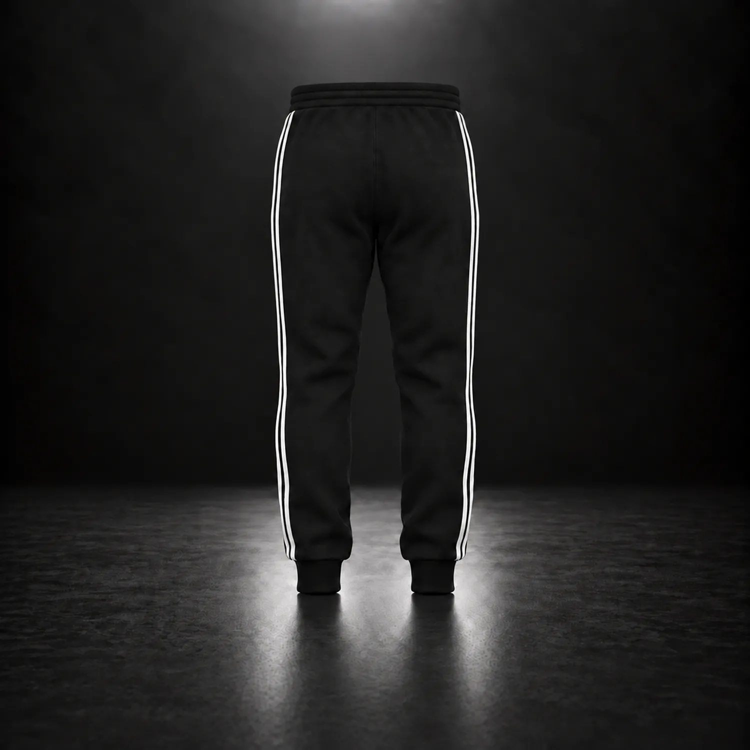 Pantalon de jogging METROS 3 bandes — Noir – Image 3