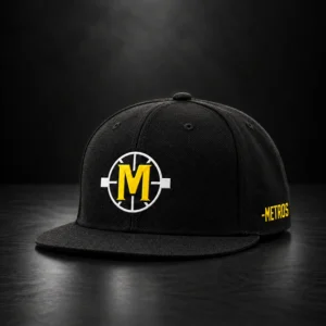 Casquette snapback METROS Monogram — Noire