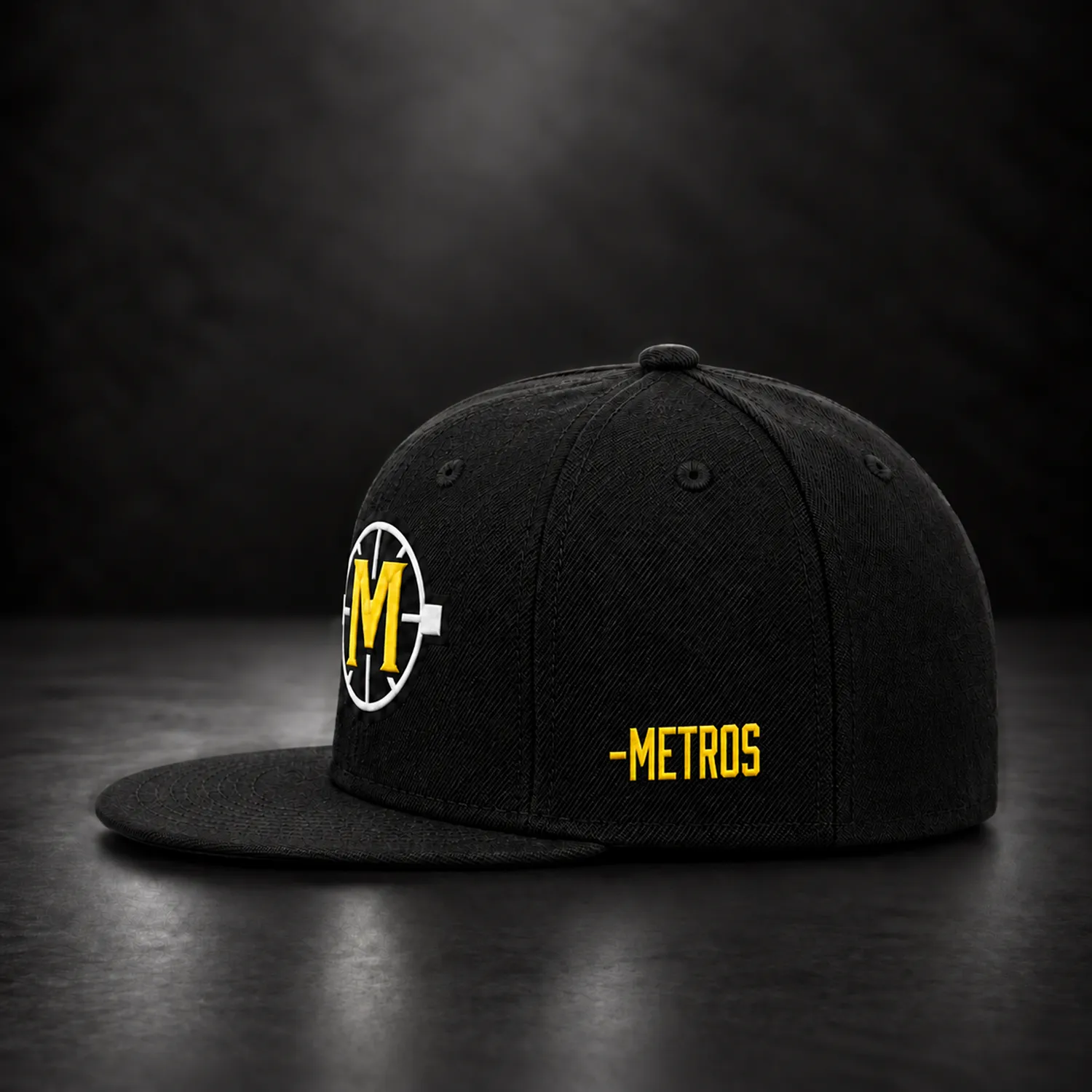 Casquette snapback METROS Monogram — Noire – Image 2