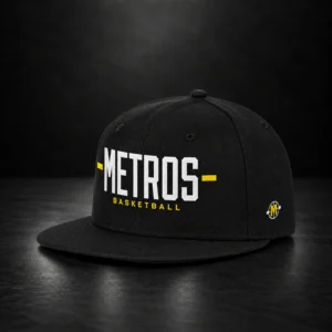 Casquette snapback METROS Basketball — Noire