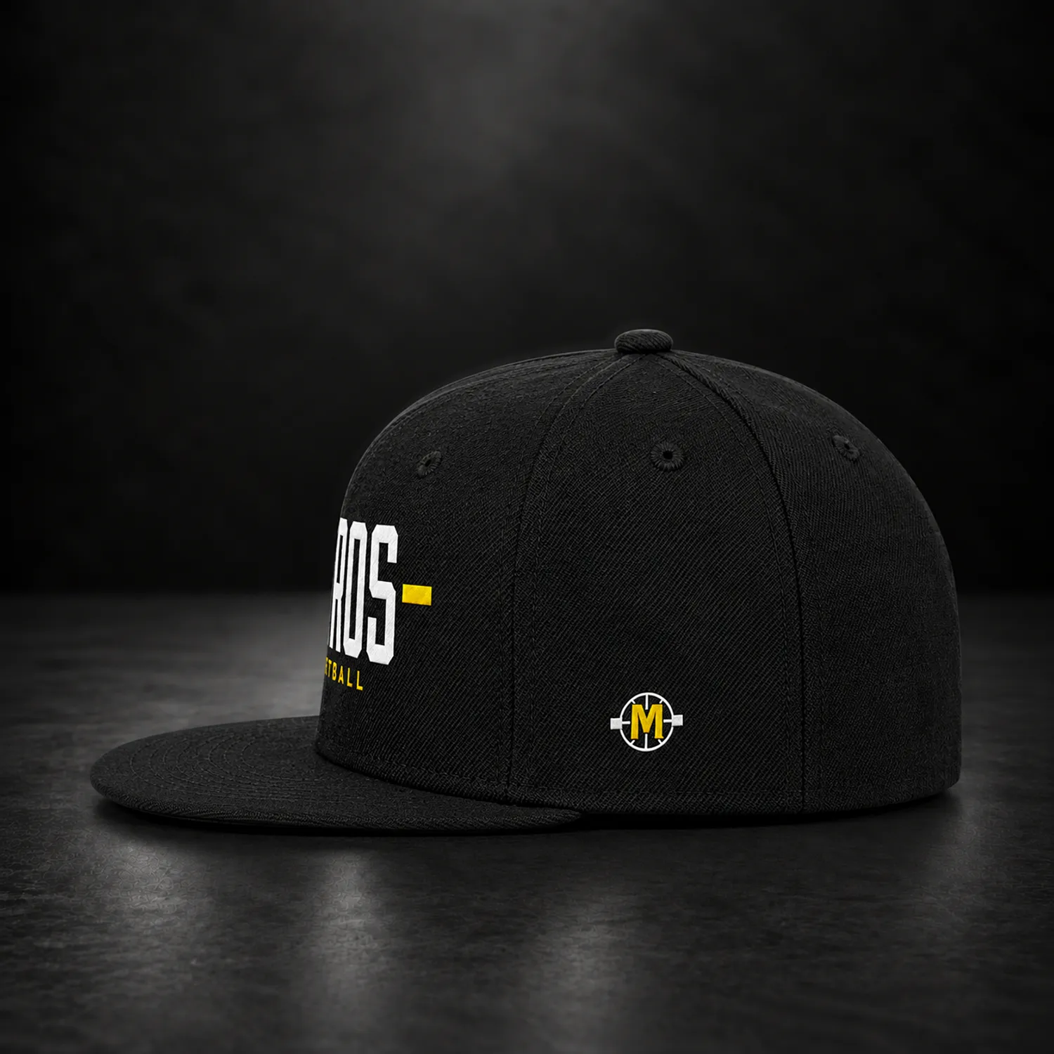 Casquette snapback METROS Basketball — Noire – Image 2
